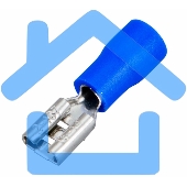 Клемма плоская изолированная гнездо 5.6 мм 1.5-2.5 мм² (РПи-м 2.5-(4.8)/РПИм 2-5) Rexant