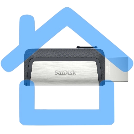 Флешка USB Sandisk 64Gb Ultra Dual SDDDC2-064G-G46 USB 3.0 серый/узор-2