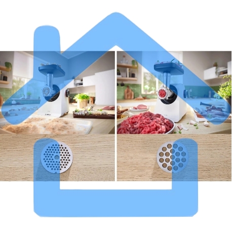 Мясорубка Bosch MFWS420W, 1900W, белый-13