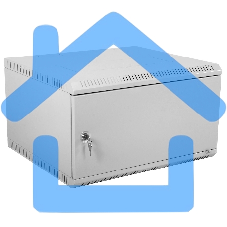 Шкаф телеком. настенный разборный 6U (600х520) дверь металл (ШРН-Э-6.500.1)