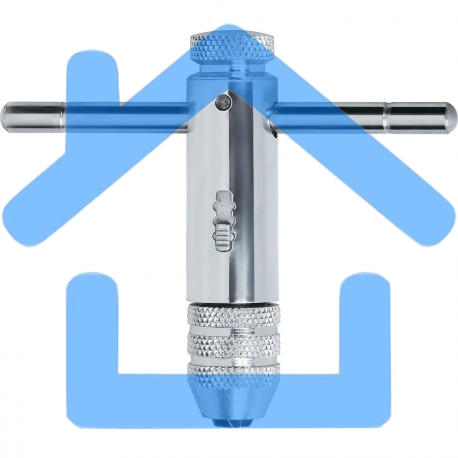 Вороток Matrix для метчиков М3 - М8, хромированный, с трещоткой 76905-1
