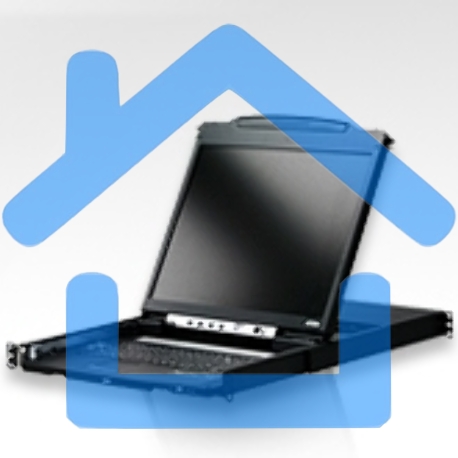 Квм консоль ATEN DUAL RAIL LCD PS/2-USB CONSOLE 19INCH (CL5800NR).-4