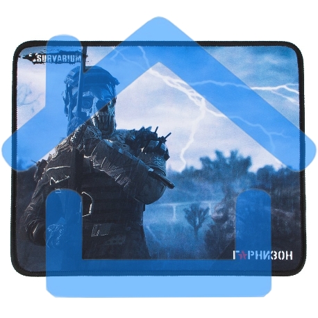 Коврик для мыши Гарнизон GMP-100, игровой, дизайн-игра Survarium, ткань/резина, размеры 200 x 250 x 3 мм