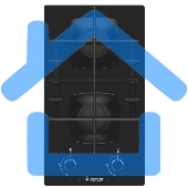 Газовая варочная поверхность Gefest ПВГ 2002 черный