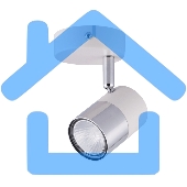 Светильник Hiper Светильник встраиваемый белый + Хром H078-1 Поворотный, мощность ламп до 50Вт Размер 13х27