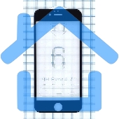 Защитное стекло 4D для Apple iPhone 6/6S черный