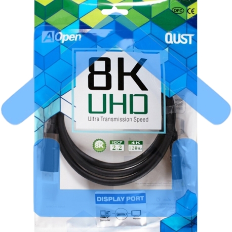 Кабель соединительный DISPLAY PORT v1.4, 8K@60Hz, 1.5m iOpen (Aopen/Qust) <ACG633-1.5M>-7
