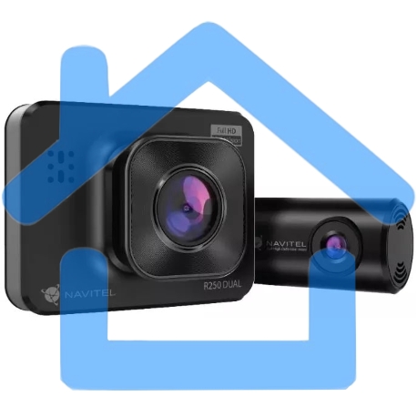 Видеорегистратор Navitel R250 DUAL DVR черный 1Mpix 1080x1920 1080p 140гр. AC5401-4