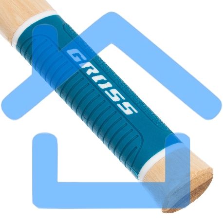 Молоток-гвоздодер GROSS 200 г угол 45 магнит обрезиненная рукоятка AMERICAN HICKORY 10414-2