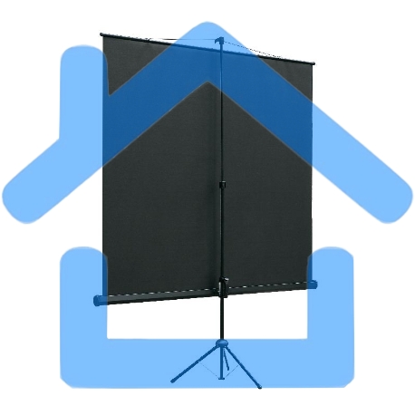 Экран на треноге Lumien 150x150см Eco View LEV-100101 1:1 напольный рулонный-2