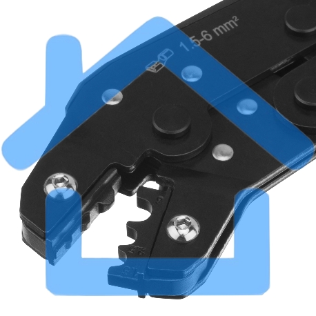 Клещи для обжима неизолированных наконечников НК и НВ, разъемов РП, 1,5 - 6 мм2 Denzel-8