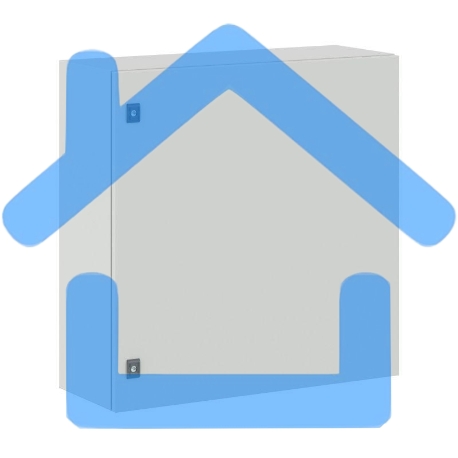 Шкаф ST с монтажной платой 800х800х300мм от IP65-до IP66 IK10 ДКС R5ST0883
