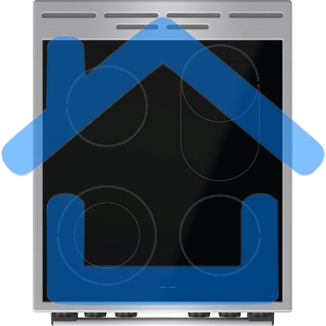 Плита электрическая Gorenje GECS5C70XA серебристый, конфорок 4 электрических, духовка 70 л, 50 см x 85 см x 59.4 см-8
