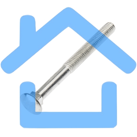 Болт мебельный KRANZ DIN 603, 8х80, упаковка поставщика ( 20 кг. / 620 шт.)-4