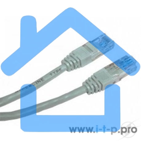 Коммутационный шнур Комм шнур, UTP, кат 5e, 15m с RJ45(серый)-1