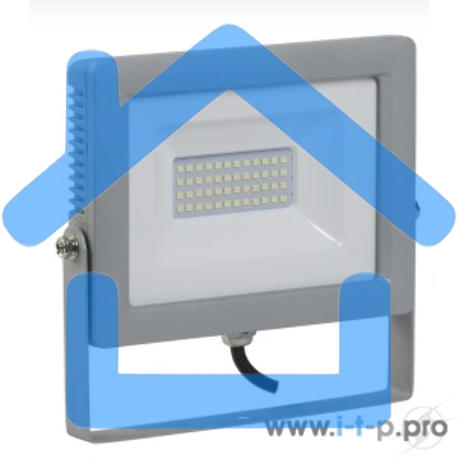 Прожектор СДО 07-50 LED 50Вт IP65 6500К сер. ИЭК LPDO701-50-K03-6