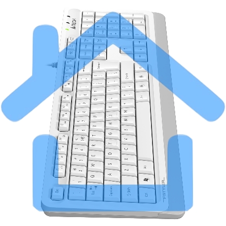 Клавиатура A4Tech Fstyler FKS10 проводная, USB, белый/серый-2