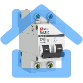 Выключатель автоматический EKF mcb4729-2-40C 2P 40А (C) 4,5кА ВА 47-29 EKF Basic