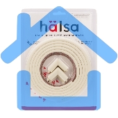 Набор: тонкая мягкая универсальная лента для крепления на острые края (NBR,14*4*2000 мм) + 4 мягкие насадки-протектора 