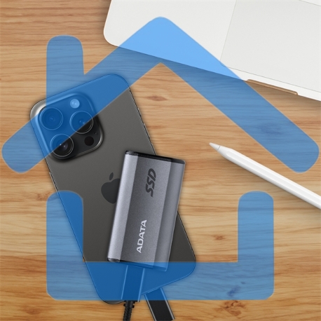 Внешний накопитель SSD   ADATA 1Tb USB3.2, SE880, R/W 2000MB/2000MB/s, серый-17