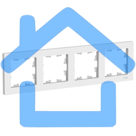 Рамка 4-м AtlasDesign универс. бел.