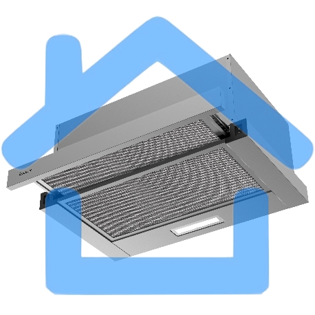 Вытяжка телескопическая Evelux TEL 50 X серый, 50 см, 710 куб. м/ч, 47 дБ-5