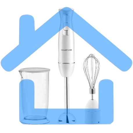 Блендер Galaxy Line GL 2144, белый, погружной, 1000 Вт, 17 000 об/мин, 2 скорости-7