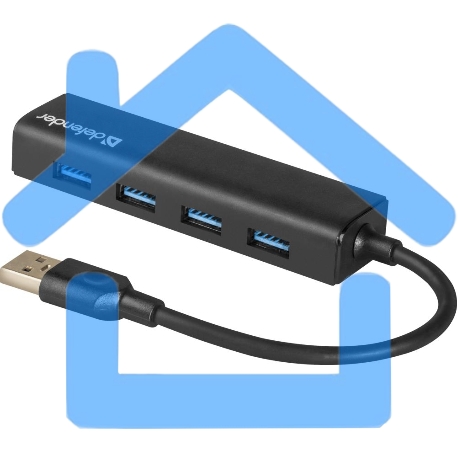 Универсальный USB Defender разветвитель Quadro Express USB3.0, 4 порта