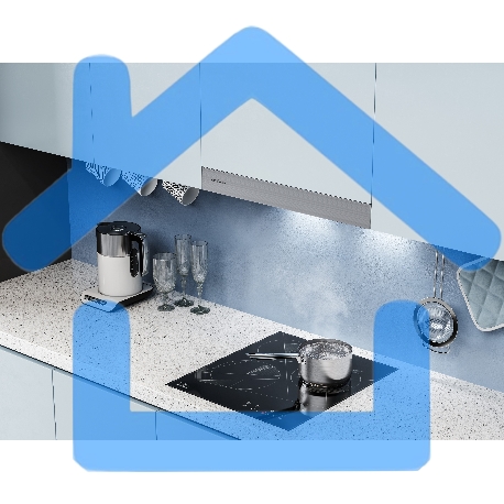 Вытяжка встраиваемая KRONA Kamilla R 600 нержавеющая сталь, 60 см, 1066 куб. м/ч, 56 дБ-3