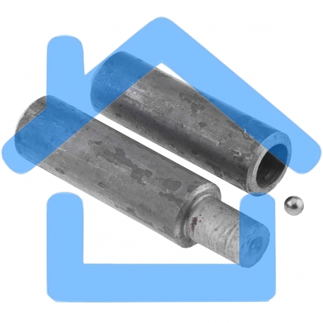 Петля гаражная с шаром Сибртех d 28*140мм, 4 шт., Россия