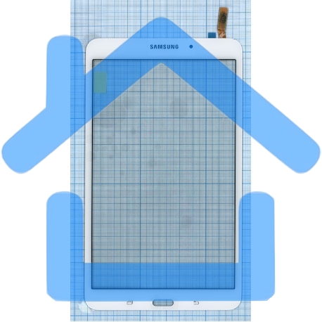 Сенсорное стекло (тачскрин) для Samsung Galaxy Tab 4 8.0 SM-T330, белое-3