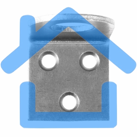 Накладка для замка 40х90 цинк гнутая ЧЕТЫРЕ СЕЗОНА-2