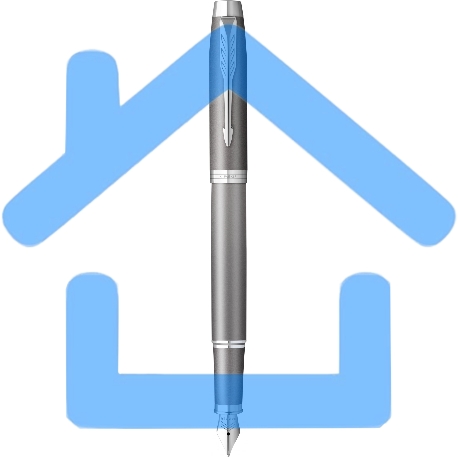 Ручка перьевая Parker IM Writing Rituals F331 (2203896) серый сталь нержавеющая F, подарочная коробка-1