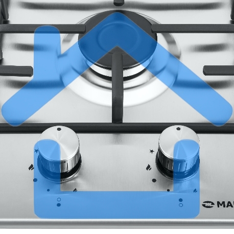 Газовая панель Maunfeld EGHS.32.3ES/G, нержавеющая сталь-24