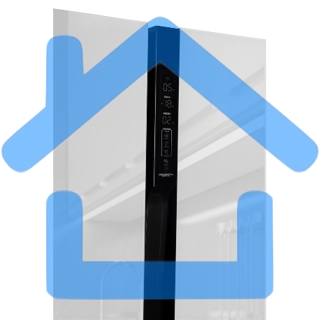 Холодильник Hyundai CS6073FV белое трехкамерный Side by Side 329/223л морозилка сбоку No Frost, Side by Side-6