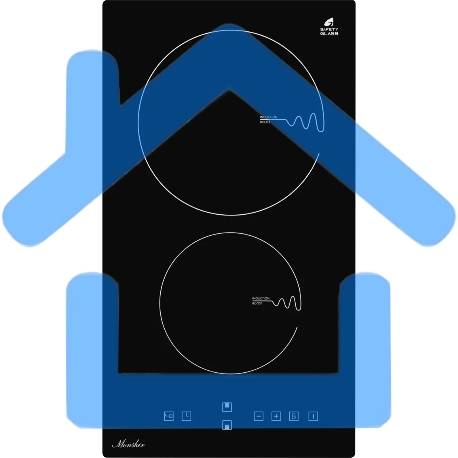 Встраиваемая варочная панель MHI 3001 Индукция, домино, 30 см, 9 уровней мощности, черный цвет-1