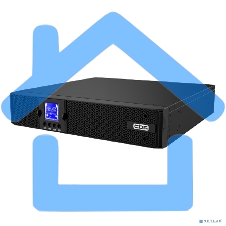 ИБП CBR ESN-1KRT-8I-LCHERSC Online 1000VA/1000W RT 8 x C13, LCD, HID-USB, RS232, EPO, SNMP slot-1