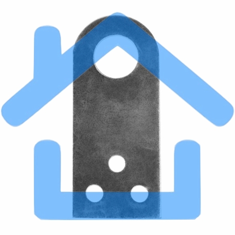 Накладка для замка 30х70 цинк ЧЕТЫРЕ СЕЗОНА