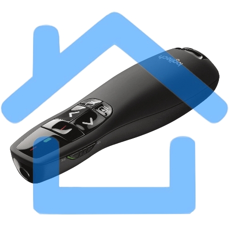 Презентер Logitech R400 (черный, 2.4 GHz, 2 батареи типа AAA, футляр для переноски) (арт. 910-004252, M/N: R-R0008 / C-U0014)