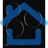 Варочная поверхность Weissgauff HV 430 BS, 45 см, 3 конфорки, стеклокерамика Vitro Ceramic Glass, черная