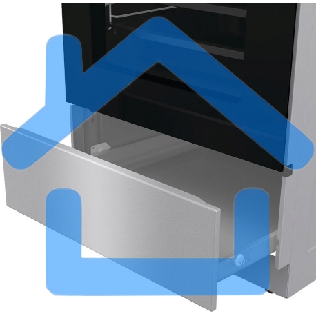 Плита электрическая Gorenje GECS5C70XA серебристый, конфорок 4 электрических, духовка 70 л, 50 см x 85 см x 59.4 см-3