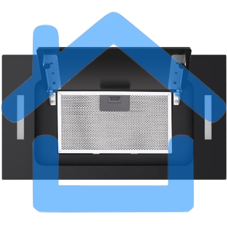 Вытяжка встраиваемая HOMSair Crocus Push 52 черный, 51.8 см, 850 куб. м/ч, 53 дБ-2