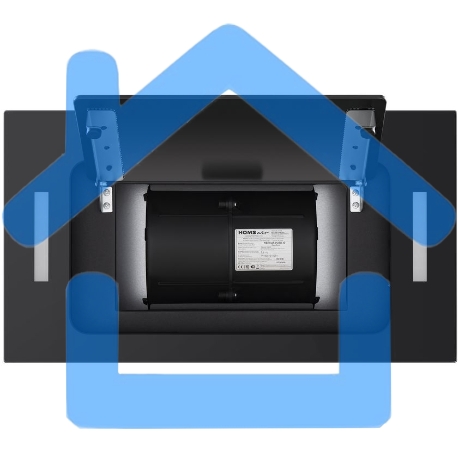 Вытяжка встраиваемая HOMSair Crocus Push 52 черный, 51.8 см, 850 куб. м/ч, 53 дБ-7