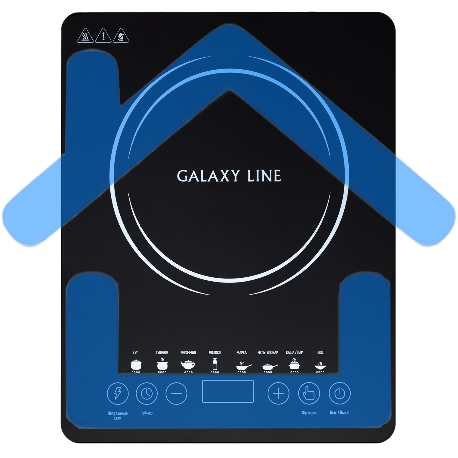 Электроплитка Galaxy Line GL3065, черная(6шт) Индукционная плитка 2000 Вт, 8 программ приготовления: суп, тушение, кипячение, молко, жарка, мультиповар, каша/пар, вок. Регулировка температуры в диапазоне 80-270 °С, диапазон параметров мощности от 200-2000-5