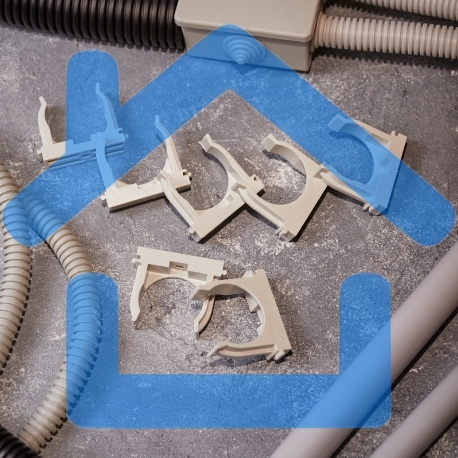 Крепеж-клипса для монтажного пистолета Ø 40 мм, серая (25 шт/уп) Rexant-2