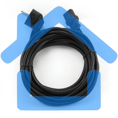Кабель питания Cord Power Gembird/Cablexpert PC-186 / 1.8м, Schuko- C13, 6А, черный, с зазем.-5
