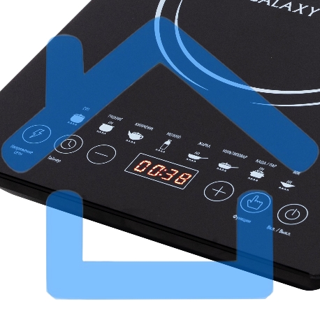Электроплитка Galaxy Line GL3065, черная(6шт) Индукционная плитка 2000 Вт, 8 программ приготовления: суп, тушение, кипячение, молко, жарка, мультиповар, каша/пар, вок. Регулировка температуры в диапазоне 80-270 °С, диапазон параметров мощности от 200-2000-4