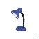 Светильник UF-301P С06 настол. 230В 60Вт син. Ultraflash 12369