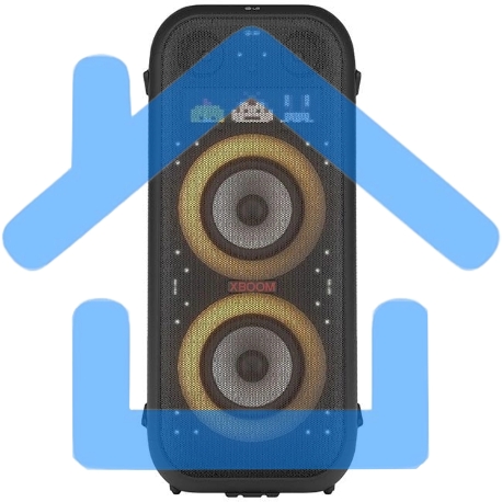 Минисистема LG XBOOM XL9T черный/красный 1000Вт USB BT-11