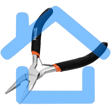 Длинногубцы Mini, 130 мм, никелированные, прямые, авторазжим Sparta-2